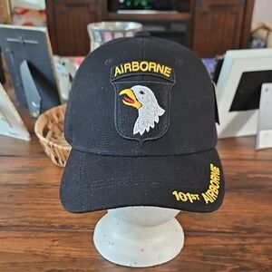 101st Airborne  Cap - Black